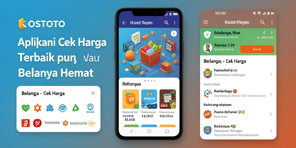 Antarmuka KOSTOTO yang menunjukkan fitur Cek Harga dengan berbagai pilihan produk.