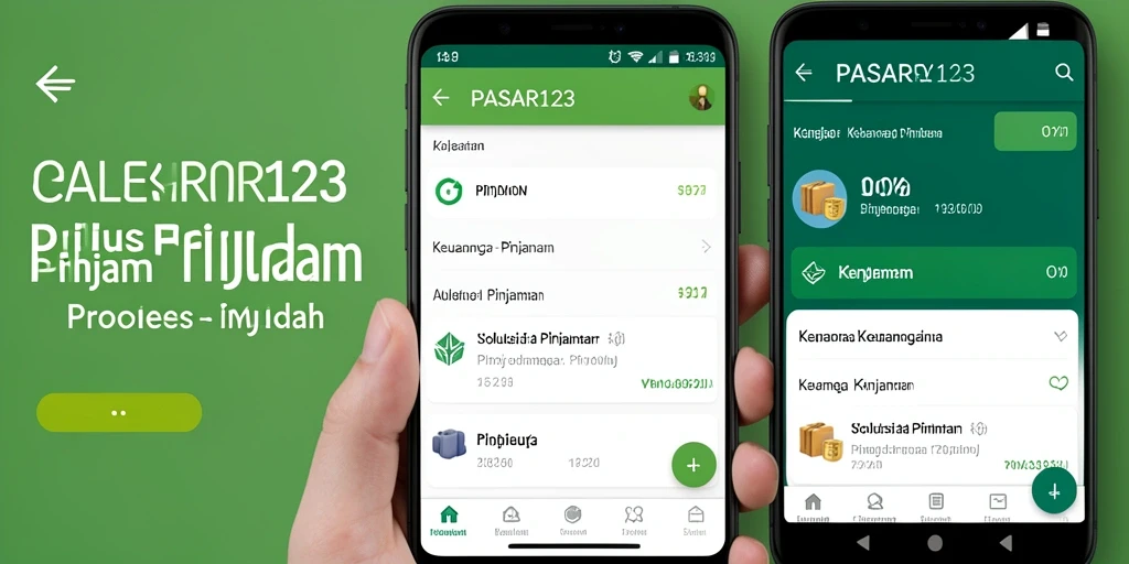 Antarmuka aplikasi PASAR123 yang intuitif dan mudah digunakan.